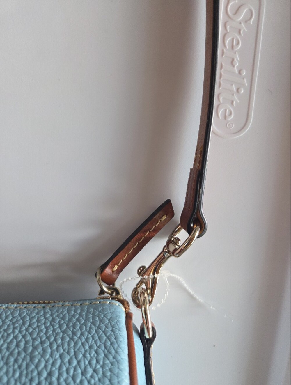 Dooney & Bourke Pebble Grain Barrel Bag Caribbean Blue NWT 2 Straps Crossbody - Picture 11 of 11